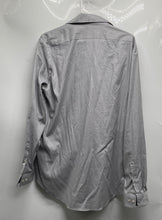 Load image into Gallery viewer, Calvin Klein Mens Gray Long Sleeve Slim Fit Wrinkle Free Dress Shirt Size XL
