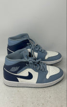 Load image into Gallery viewer, Nike Womens Air Jordan 1 Mid BQ6472-140 Diffused Blue Sneaker Shoes Size 9
