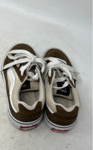 Load image into Gallery viewer, Vans Boys Off The Wall Caldrone 500714 Brown White Lace-Up Sneakers Shoes Sz 12
