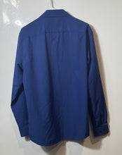 Load image into Gallery viewer, Nautica Mens Blue Collared Long Sleeve Slim Fit Dress Shirt Size Large
