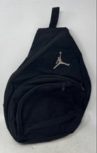 Load image into Gallery viewer, Jordan Mens Black Jumpman Pockets Adjustable Strap Zipper Sling Bag
