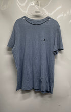 Load image into Gallery viewer, Nautica Mens Blue Heather Cotton Short Sleeve Crew Neck T-Shirt Size XL
