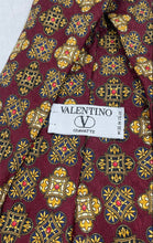 Load image into Gallery viewer, Valentino Mens Multicolor Floral Printed Silk Adjustable Designer Tie
