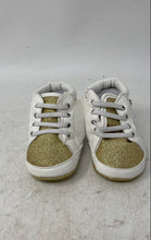 Load image into Gallery viewer, Juicy Couture Baby Girls Saratoga White Gold Slip-On Sneaker Shoes Sz 3M In Box
