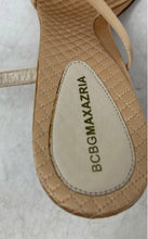 Load image into Gallery viewer, BCBGMaxazria Womens Beige Quilted Open Toe Stiletto Strappy Heels Size 8.5B

