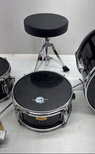 Load image into Gallery viewer, Eastar Black Beginner Student Band Drum Kit Set Of 3 With Its Stool
