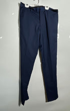 Load image into Gallery viewer, Elie Balleh Mens Blue Flat Front Slash Pocket Straight Leg Dress Pants Size 34
