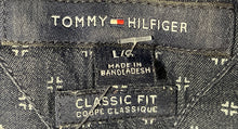 Load image into Gallery viewer, Tommy Hilfiger Mens Blue Printed Short Sleeve Classic Fit Button-Up Shirt Size L
