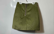 Load image into Gallery viewer, Sandro Paris Womens Green Back Zip Short-Length Mini Skirt Size 1

