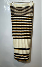 Load image into Gallery viewer, Theory Womens Multicolor Striped Ribbed Knit Midi Straight &amp; Pencil Skirt Size L
