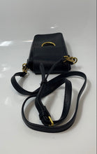 Load image into Gallery viewer, Like Dreams Womens Black Gold Ring Adjustable Strap Mini Crossbody Bag
