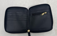 Load image into Gallery viewer, Disney Womens Black Mickey Mouse Zipped Pocket Card Slots Zip-Around Wallet
