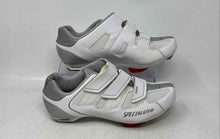 Load image into Gallery viewer, Specialized Womens Spirita White 3 Bolt Hook &amp; Loop Road Cycling Shoes Size 8.5
