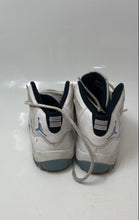 Load image into Gallery viewer, Nike Boys Air Jordan 11 Retro 378039-117 White Blue Sneaker Shoes Size 1.5Y
