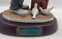 Load image into Gallery viewer, Vintage Flambro Emmett Kelly Jr Watch The Birdie Limited Edition Clown Figurine
