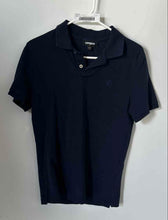 Load image into Gallery viewer, Express Mens Blue Cotton Short Sleeve Collared Regular Fit Polo Shirt Size S
