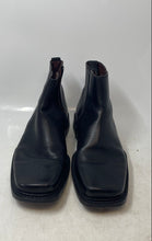 Load image into Gallery viewer, Calderone Mens Black Leather Square Toe Side Zipper Ankle Boots Size EUR 41
