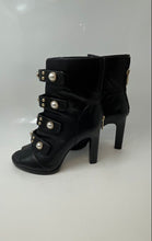 Load image into Gallery viewer, Karl Lagerfeld Womens Brayden Black Stiletto Heel Embellished Ankle Booties Sz 9
