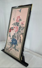 Load image into Gallery viewer, Flower And Butterflies Design Chinese Wall Hanging Framed Art Painting
