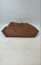 Load image into Gallery viewer, Aldo Womens Kattie Brown Leather Textured Inner Pockets Double Handle Tote Bag
