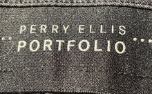 Load image into Gallery viewer, Perry Ellis Mens Black Pleated Front Slash Pockets Button Dress Pants Size 33x30
