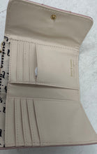 Load image into Gallery viewer, Juicy Couture Womens Pink Gold Credit Card Slots Trifold Wallet
