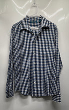 Load image into Gallery viewer, Perry Ellis Mens Multicolor Check Cotton Pockets Collared Button-Up Shirt Size M
