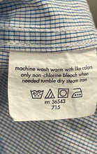 Load image into Gallery viewer, Calvin Klein Mens Light Blue Check Print Long Sleeve Dress Shirt Size XL
