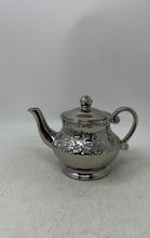 Load image into Gallery viewer, Unbranded Silver-Tone Engraved Home Decorative Scroll Handle Tea Pot With Lid
