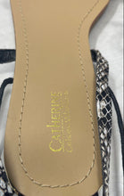 Load image into Gallery viewer, Catherine Malandrino Womens Black White Lace Up Strappy Sandals Size 10
