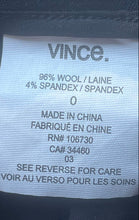 Load image into Gallery viewer, Vince Womens Blue Flat Front Pockets Straight Leg Dress Pants Size 0
