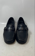 Load image into Gallery viewer, H.S Trask Mens Black Leather Square Toe Slip-On Loafer Shoes Size 10.5 M

