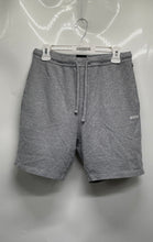 Load image into Gallery viewer, Hugo Boss Mens Gray Drawstring Waist Ribbed Waffle-Knit Sweat Shorts Size Large
