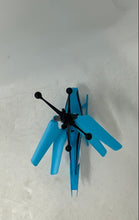 Load image into Gallery viewer, Blue And Black USB-C Port Hand-Sensor RC Flying Small Helicopter Toy Untested
