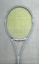 Load image into Gallery viewer, Wilson White Blue Brown Ceramic Graphite Composite Midsize Tennis Racquet
