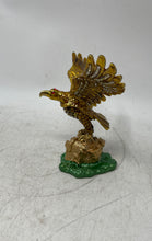 Load image into Gallery viewer, Gold-Tone Brass Vintage Style Hinged Eagle Figure Jewelry Box Collectible
