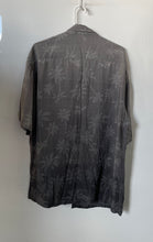 Load image into Gallery viewer, Pierre Cardin Mens Gray Palm Tree Print Short Sleeve Button-Up Shirt Size XL
