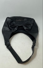 Load image into Gallery viewer, Luv Betsey Womens Black Faux Leather Front Bow Inner Zipped Pocket Hobo Handbag
