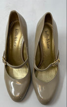 Load image into Gallery viewer, Kelly &amp; Katie Womens Caris Beige Round Toe Buckle High Pump Heels Size 6
