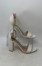 Load image into Gallery viewer, Sam Edelman Womens Daniella White Block Heel Ankle Strap Sandals Size 9.5
