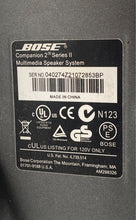 Load image into Gallery viewer, Set Of 2 Pcs Bose Companion 2 Series II Multimedia Speaker System Not Tested
