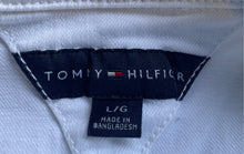 Load image into Gallery viewer, Tommy Hilfiger Womens White Long Sleeve Collared Denim Cropped Jacket Size L
