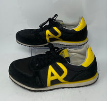 Load image into Gallery viewer, Authentic Armani Jeans Mens Black Low Top Lace-Up Sneaker Shoes Size 12
