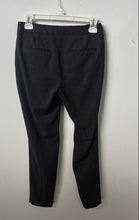 Load image into Gallery viewer, Zara Womens Black Micro Dot Print Flat Front Straight Leg Ankle Pants Size 2
