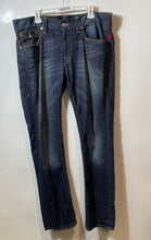 Load image into Gallery viewer, True Religion Mens Blue Denim Classic 5-Pocket Design Straight Leg Jeans Size 36
