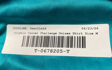 Load image into Gallery viewer, Blue Unisex Miami Dolphins Cancer Challenge Short Sleeve T-Shirt Size Medium
