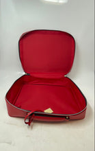 Load image into Gallery viewer, Kate Spade New York Womens Red Zipper Cosmetic Makeup Briefcase

