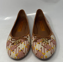 Load image into Gallery viewer, Authentic Tory Burch Womens Multicolor Leather Slip-On Ballet Flats Size 9.5M

