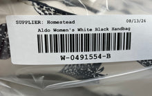 Load image into Gallery viewer, Aldo Womens White Black Strawberry Print Leather Adjustable Strap Crossbody Bag
