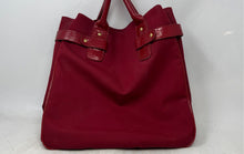 Load image into Gallery viewer, Womens Red Crocodile Print Shoulder Double Handle Tote Bag
